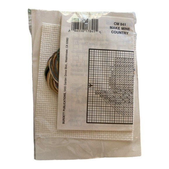Vintage 1987 Dale Burdett Cross Stitch Kit Make Mine Country Duck CM 841 *New - Picture 2 of 2